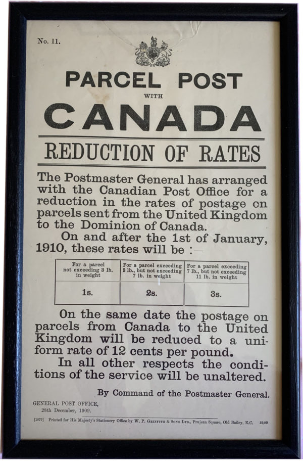 parcel post canada rates