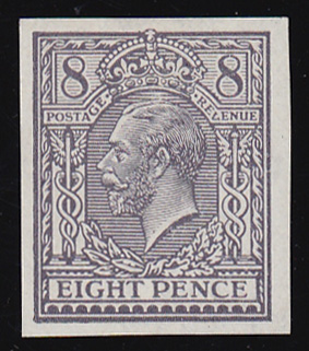 SG390/ 91 1912 8d. Trial of Eve’s Pillar design in dull purple on gummed watermarked (RC), unmounted paper.